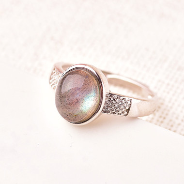 MOONSTONE RING - GREY MOONLIGHT TWO